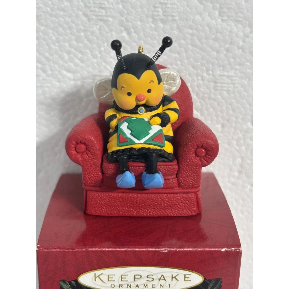 Hallmark Keepsake Ornament 1996 Sew Sweet Quilting Bee‎ in Chair